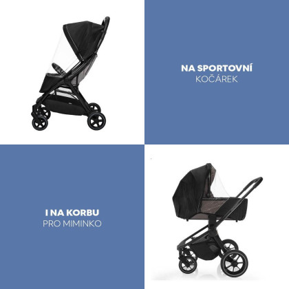 Pláštenka na kočík univerzálna exclusive Black Zopa