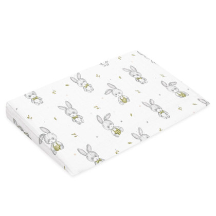 Mušelínový poťah na dojčenský vankúš - klin Standard 59 x 37 cm New Baby