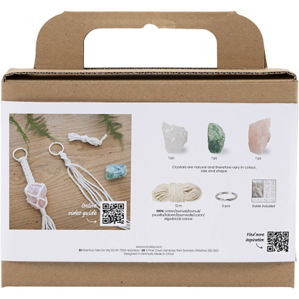 Kreatívna sada Mini Craft Kit Macramé Key Rings Creativ Company