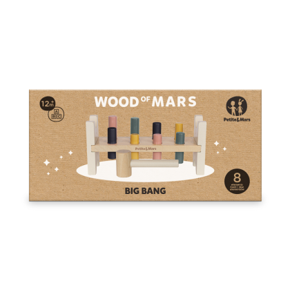 Hračka drevená Big Bang Wood of Mars 12 m+ Petite&Mars