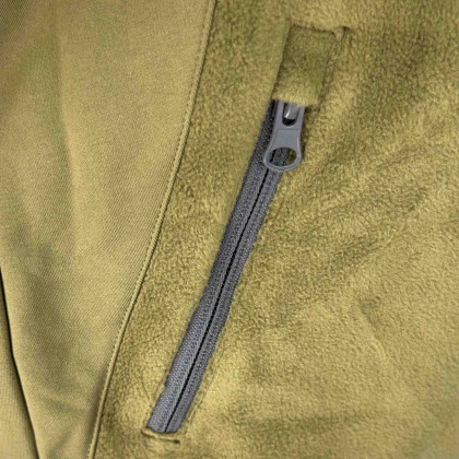 Detská športová outdoorová mikina Khaki Pidilidi