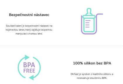 Ohrievač mlieka a príkrmov Invio BW Single Truelife