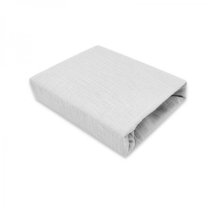 Mušelínové prestieradlo do postieľky 60 x 120 cm Nature double Baby Nellys