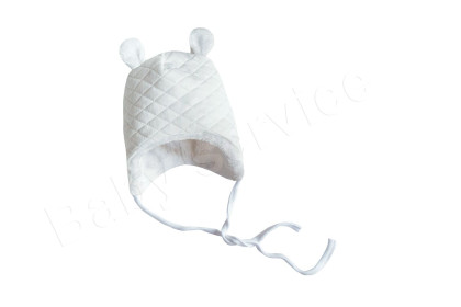 Čiapočka podšitá wellsoft na zaväzovanie thermo biela Baby Service