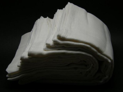 Nebielené bavlnené detské plienky KIKKO LUX ECO 80 x 80 cm natural