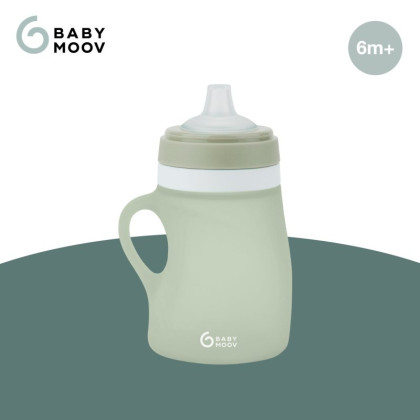 Silikónová fľaša 150 ml Green Babymoov
