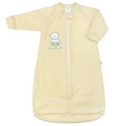 Dojčenský froté spací vak New Baby medvedík žltý