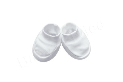 Dojčenské bavlnené capáčky biele Baby Service Veľ. 1