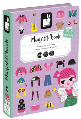 Magnetibook Obliekanie dievčatá Magnetická kniha Janod