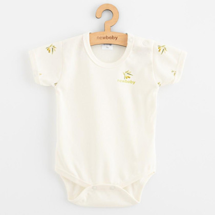 Dojčenské body s krátkym rukávom z organickej bavlny Olivy New Baby