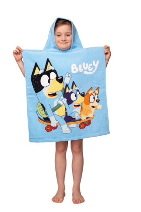 Pončo Bluey "Skate" 50 x 115 cm Jerry Fabrics