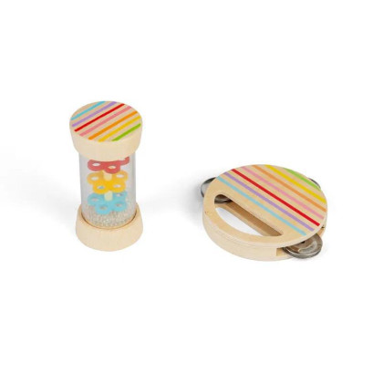 Mini sada dažďová palička a tamburína Bigjigs Toys