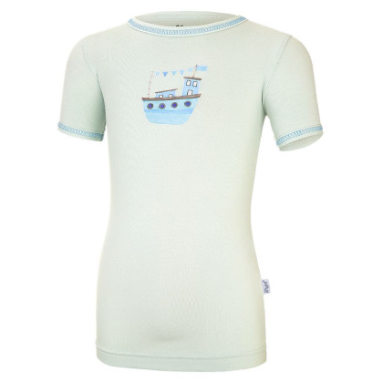 Tričko tenké KR obrázok Outlast® sv.mentolová-loď