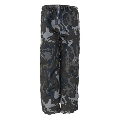 Nohavice športové chlapčenské podšité fleezom outdoorové, Pidilidi, camo