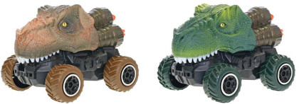 Dinoworld auto/dinosaurus 12,5 cm na spätný chod