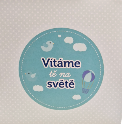 Prianie k narodeniu pre chlapčeka - Vítame ťa na svete - modré