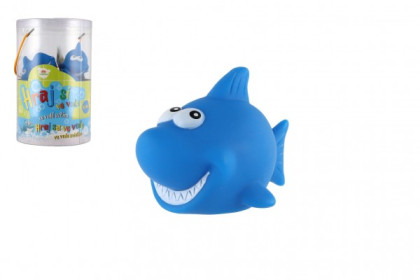 Žralok svietiaci vo vode plast 6 cm na batérie