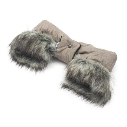 Rukávnik na kočík 2v1 New Baby s kožušinkou