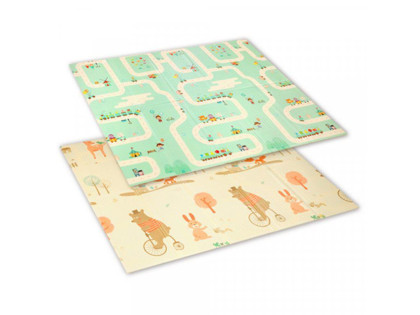 Podložka penová edukačná XPE pena 180x200 cm Zvieratká BABYONO