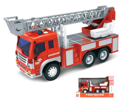 Auto hasičské s rebríkom a efektmi 28 cm - český obal