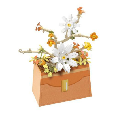 Stavebnica mini Kvetina v kabelke 232 ks Koco