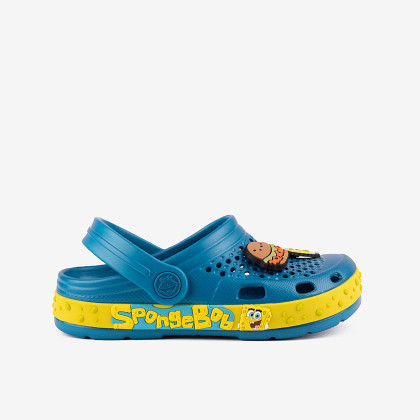 Detské nazúvaky clogsy Lindo SpongeBob Modré Coqui Vel. 30/31