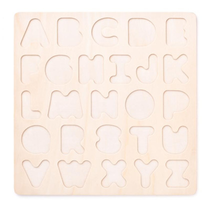 Puzzle ABC- písmená na doske