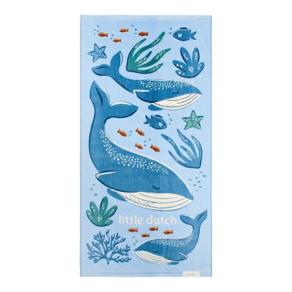 Plážová osuška 120 x 60 cm Ocean World Blue Little Dutch