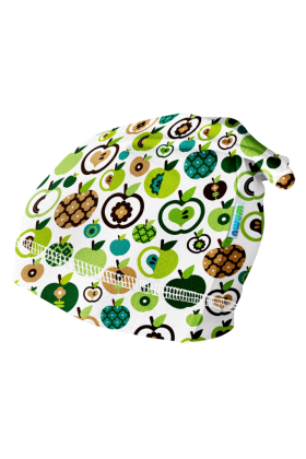 Detská čiapka homeles Jablká zelená Wamu