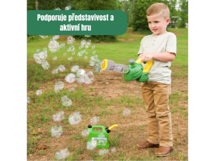 Detský bublifukový fúkač lístia John Deere Kids