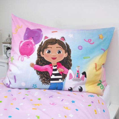 Obliečky Gabby´s Dollhouse Rainbow 140 x 200, 70 x 90 cm Jerry Fabrics