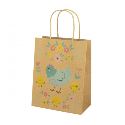 Darčeková taška malá - Sliepočka s kuriatkami