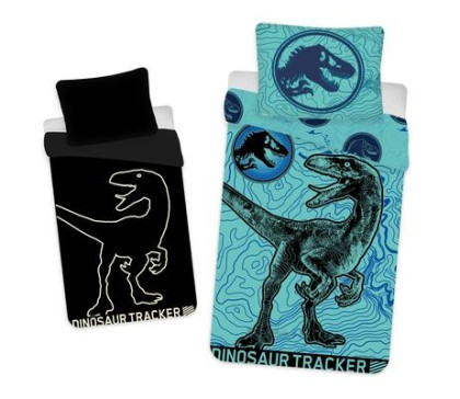 Obliečky Jurský svet svietiaci 140 x 200, 70 x 90 cm Jerry Fabrics