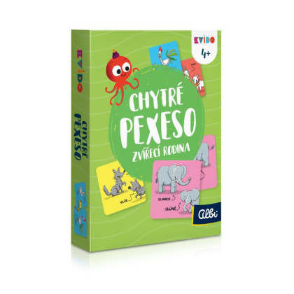 Chytré pexeso 2. vydanie - Zvieracia rodina Kvído