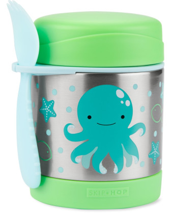 Termoska na jedlo s lyžičkou/vidličkou Zoo 3 r+ 325 ml Skip Hop