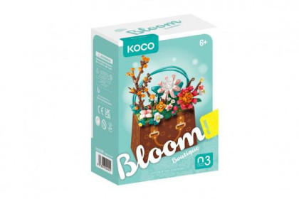 Stavebnica mini Kvetina v kabelke 267 ks Koco