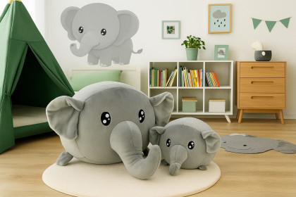 Mamička s mláďatkom - set plyšových hračiek 20 a 40 cm Magic Baby