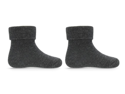 Dojčenské ponožky BIO bavlna tm. šedé Be Snazzy