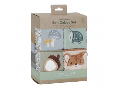 Kocky textilné 4 ks Forest Friends Little Dutch