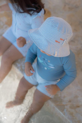 Klobúčik Ocean Blue Stripes Little Dutch