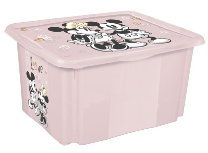 Úložný box s vekom "Minnie", Ružová 45 l