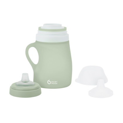 Silikónová fľaša 150 ml Green Babymoov