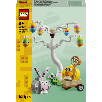 Veľkonočný zajačik, kuriatko a zber vajíčok Lego
