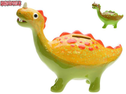 Dinoworld pokladnička porcelánová dinosaurus 21x16 cm