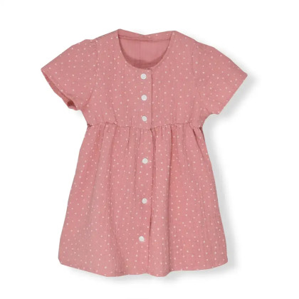 Mušelínové šaty Barunka Cameo pink Dot Esito