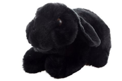 Plyšový králik čierny 22 cm