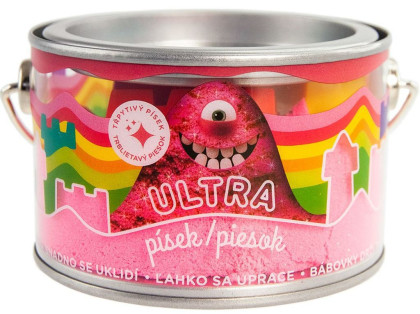 Ultra piesok s glitrami 200 g - ružový
