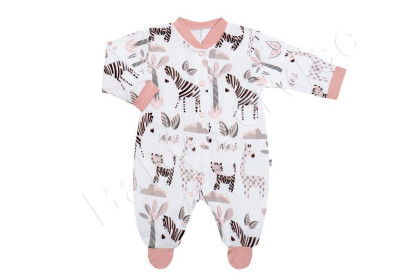 Overal pre bábätká Safari ružová Česká výroba Babyservice