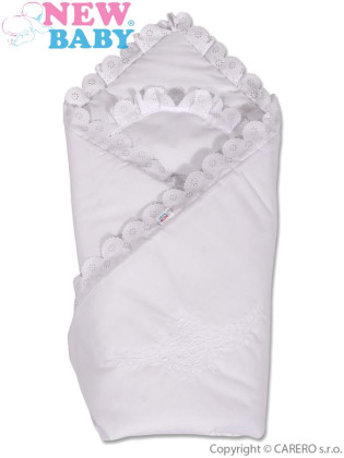 Bavlnená zavinovačka s čipkou New Baby