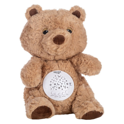 Free2Play Usínačik s hudbou a svetelnou projekciou Teddy Bear FreeON